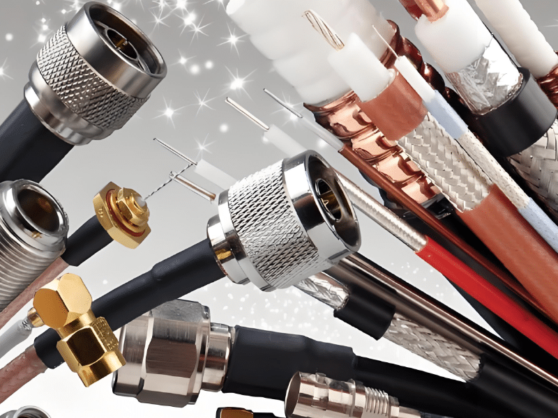 Conjunto de cables de RF semiflexibles