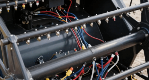 حالة أسلاك أسلاك المعدات الزراعية في حصادات الآلات الزراعية